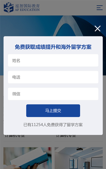泓智教育網站案例圖片2