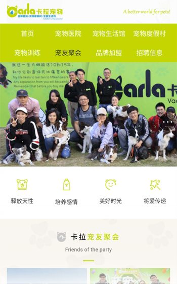 卡拉寵物網站案例圖片2