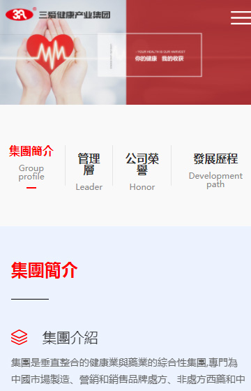 三愛集團網站案例圖片1