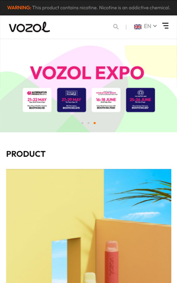 VOZOL霧化科技網站案例圖片0