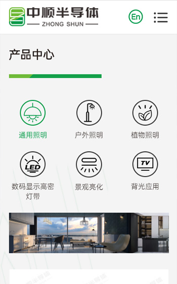 中順半導體照明網站案例圖片1