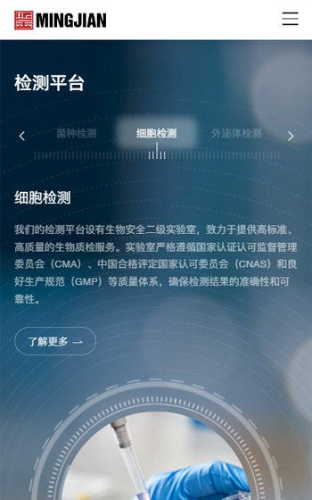 明鑒檢測網站案例圖片2