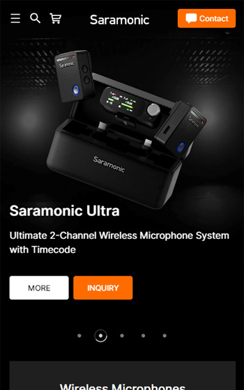 長豐影像Saramonic網站案例圖片0