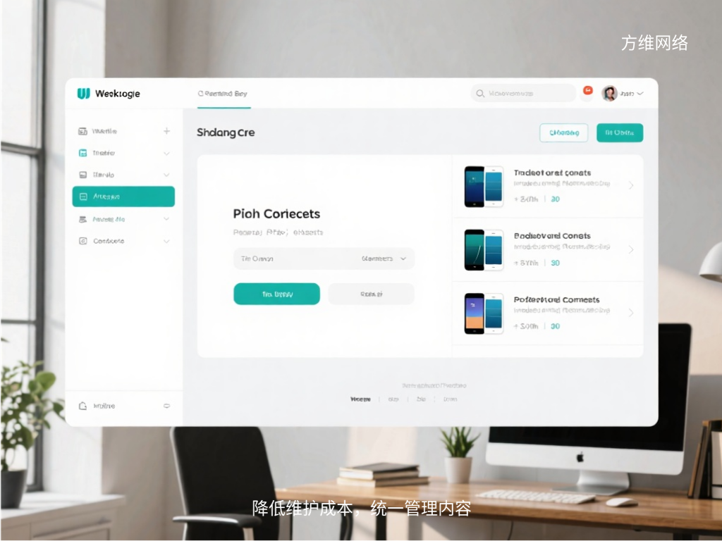 降低維護成本，統一管理內容