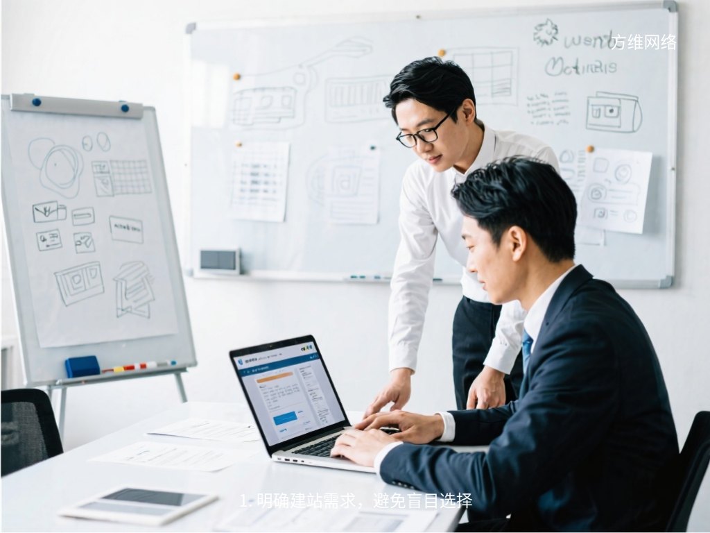 1. 明確建站需求，避免盲目選擇