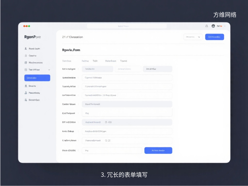 3. 冗長的表單填寫