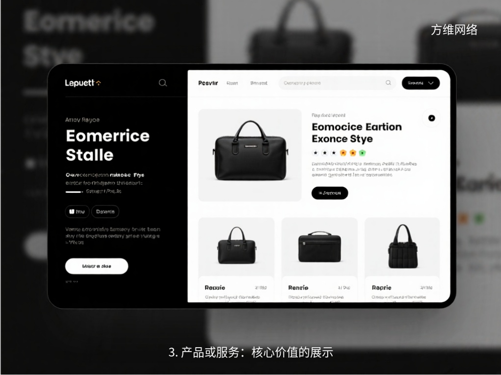3. 產品或服務：核心價值的展示