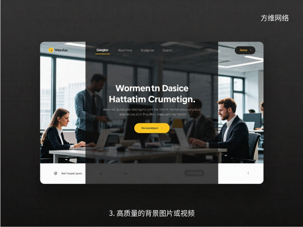 3. 高質量的背景圖片或視頻