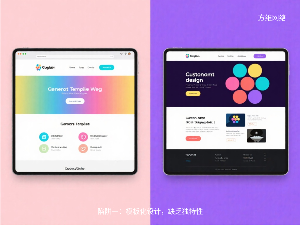 陷阱一:模板化設(shè)計,缺乏獨特性