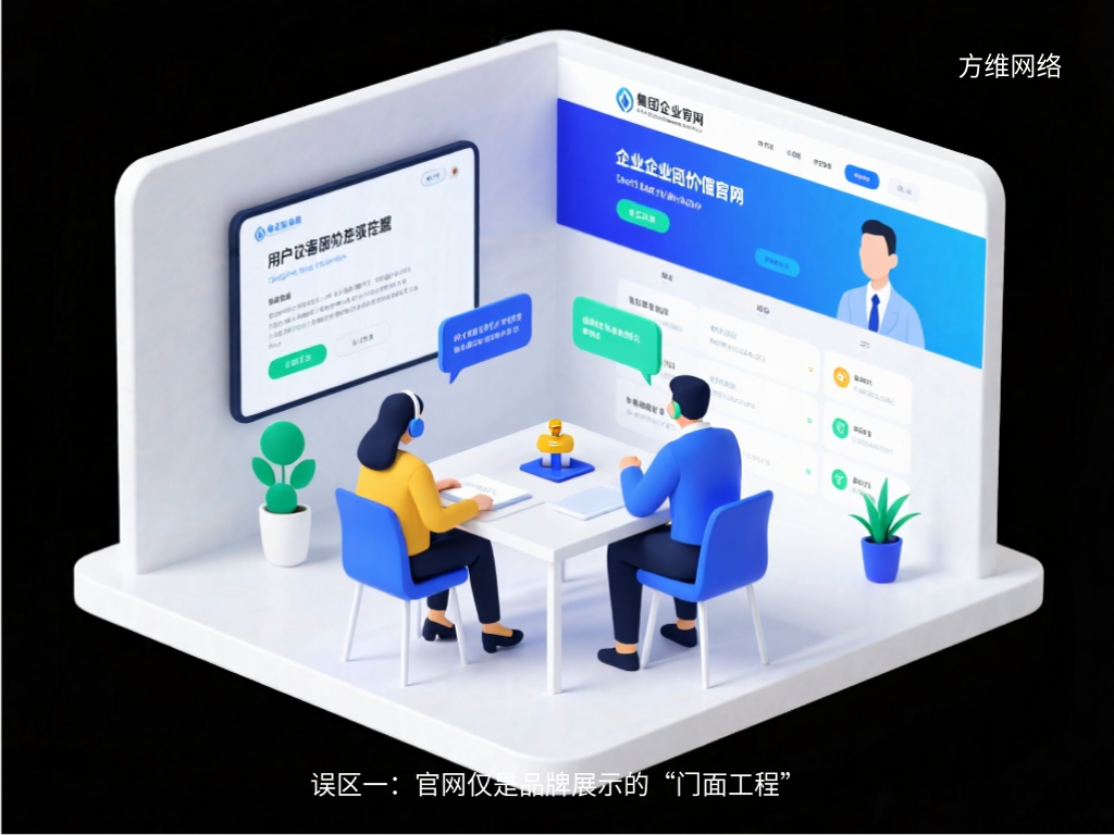 誤區一：官網僅是品牌展示的“門面工程”