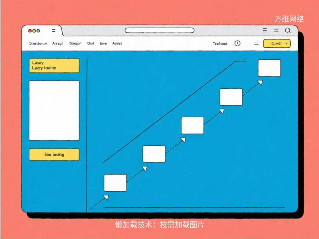 懶加載技術：按需加載圖片