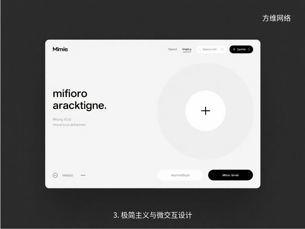 3. 極簡主義與微交互設計