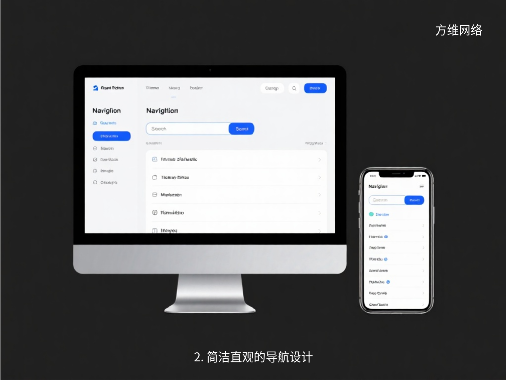 2. 簡潔直觀的導航設計