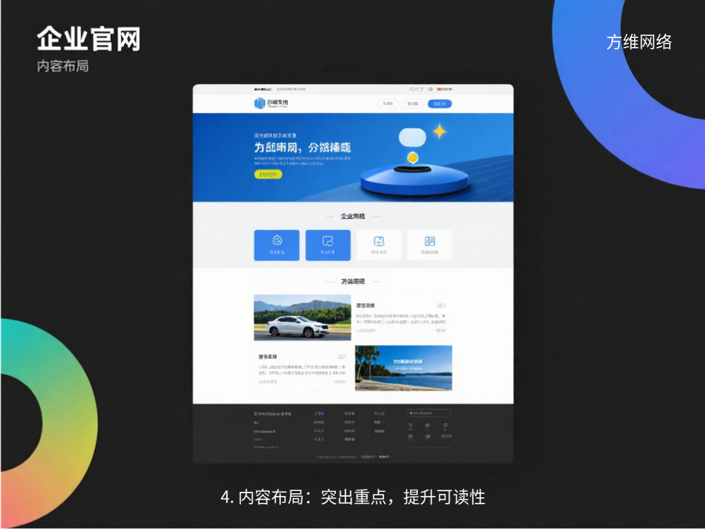 4. 內(nèi)容布局：突出重點(diǎn)，提升可讀性