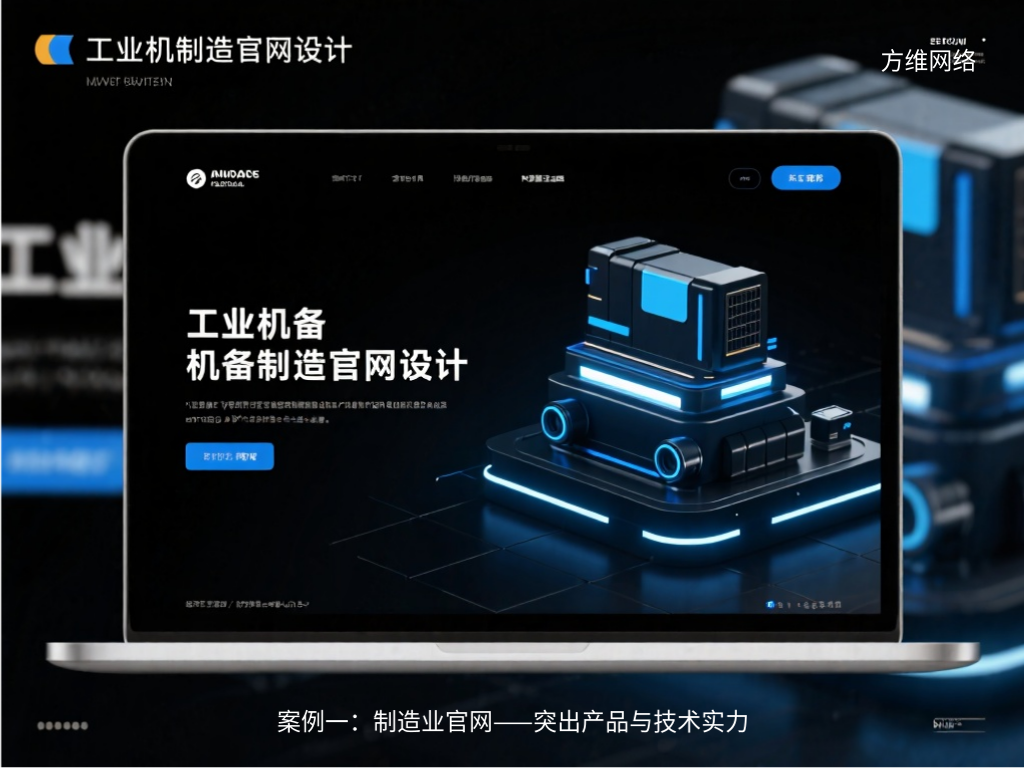 案例一:制造業官網——突出產品與技術實力