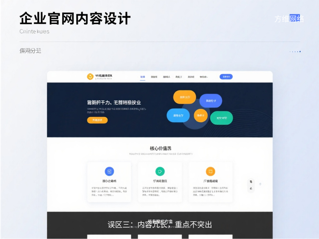誤區三:內容冗長,重點不突出
