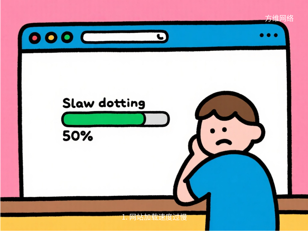 1. 網站加載速度過慢
