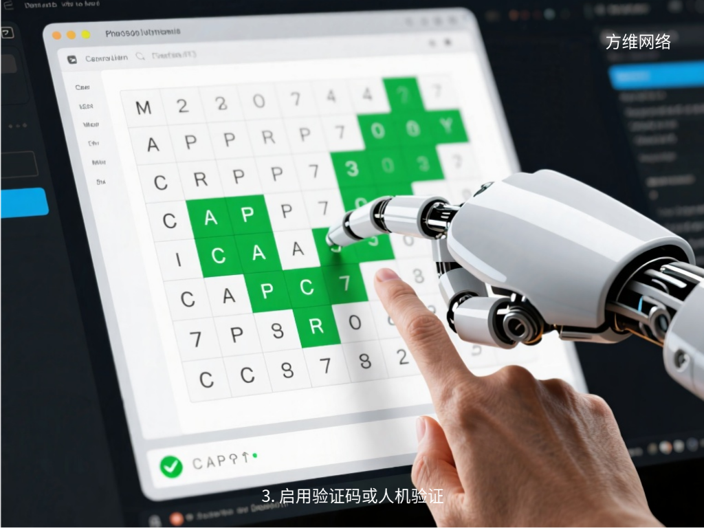 3. 啟用驗證碼或人機驗證