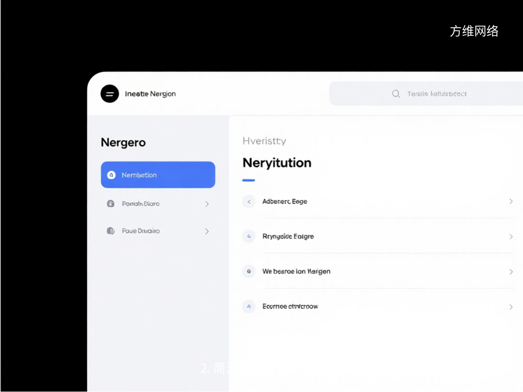 2. 簡潔直觀的導航結構