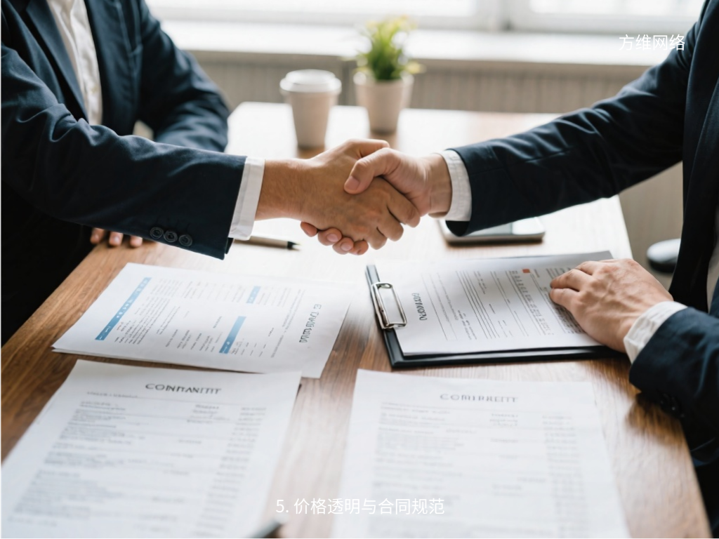 5. 價格透明與合同規范