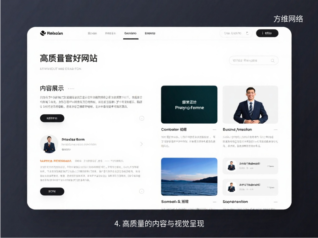 4. 高質量的內容與視覺呈現