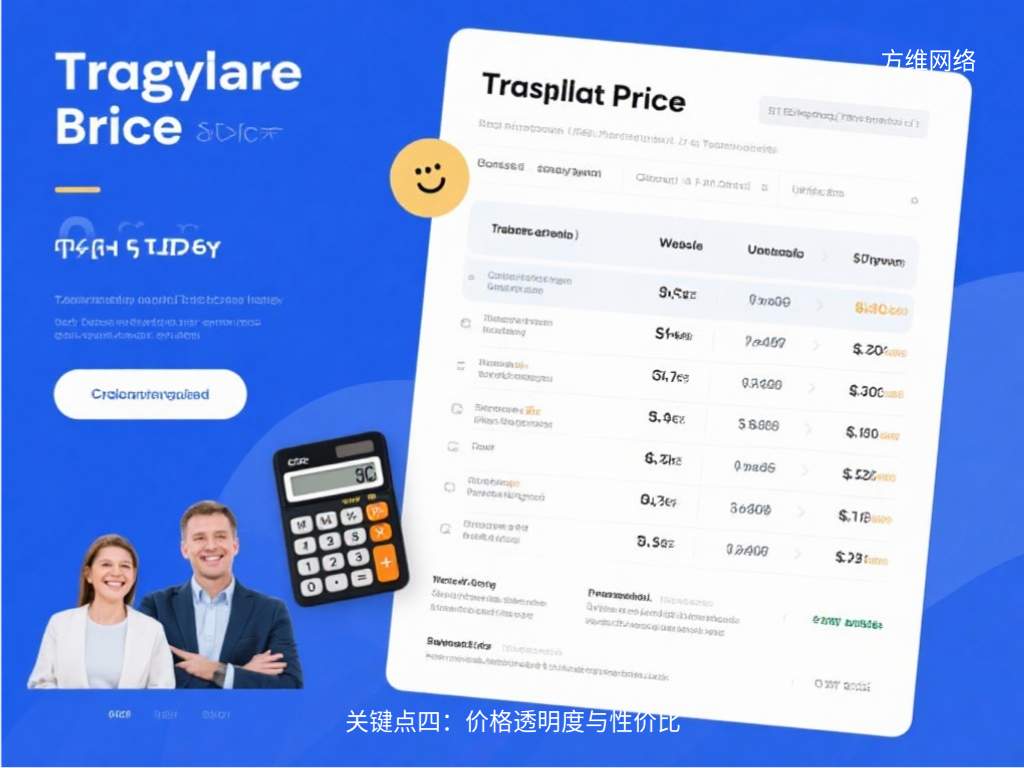關鍵點四:價格透明度與性價比