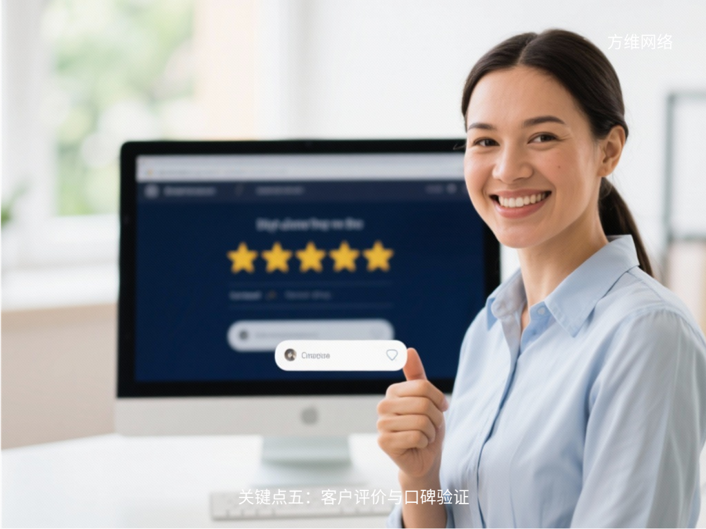 關鍵點五:客戶評價與口碑驗證