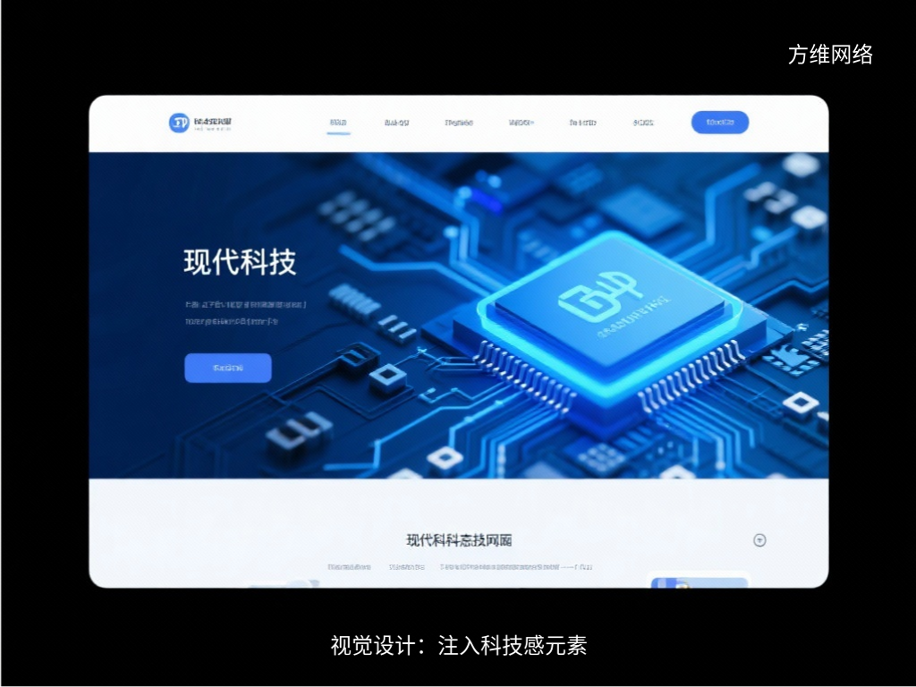 視覺設計：注入科技感元素