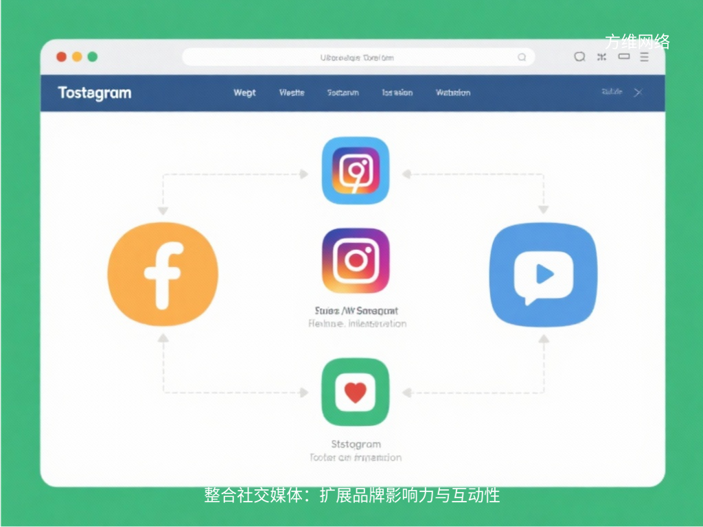 整合社交媒體：擴展品牌影響力與互動性