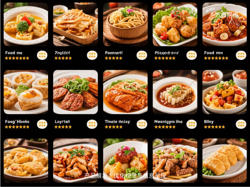 產品展示:優化視覺與信息呈現