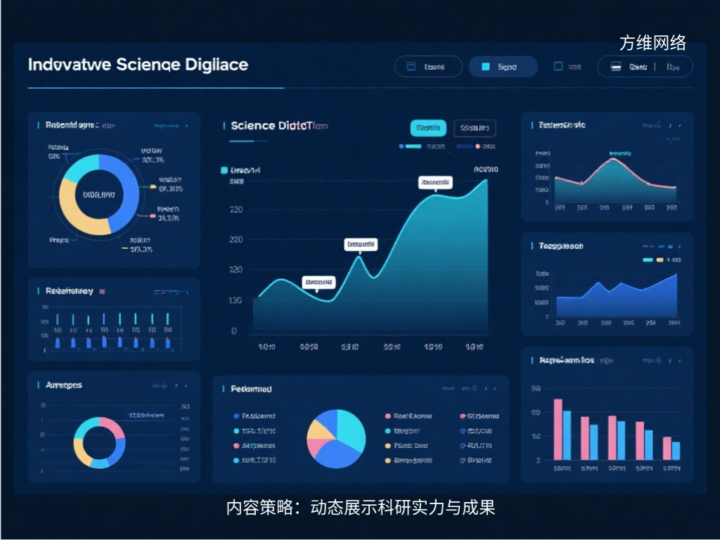 內(nèi)容策略：動態(tài)展示科研實力與成果