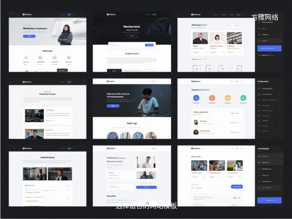 選擇適合的網站模板