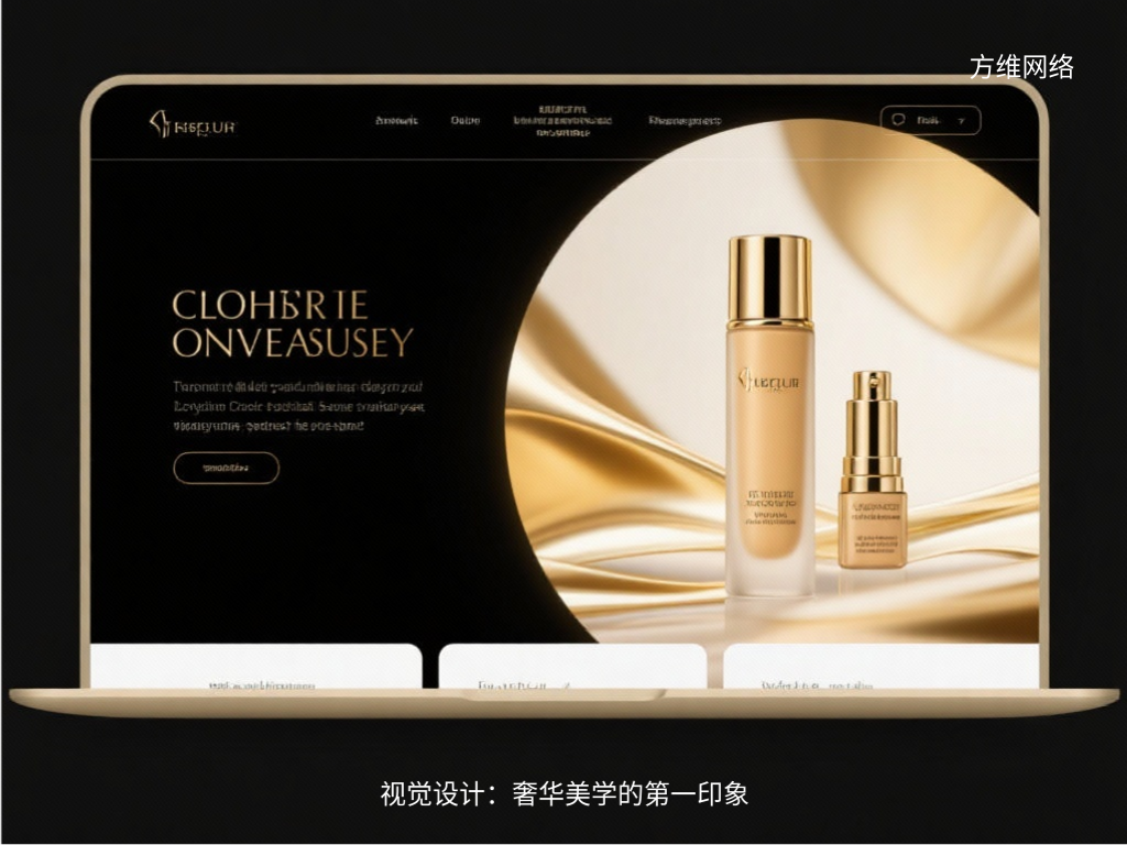 視覺設計:奢華美學的第一印象