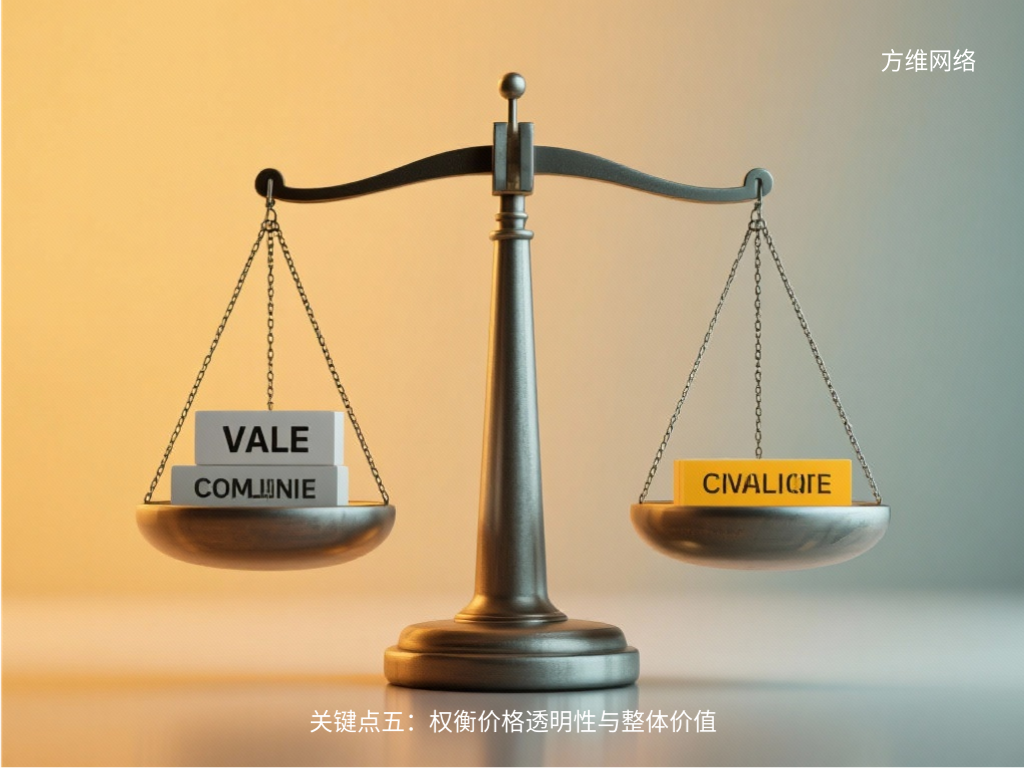 關(guān)鍵點(diǎn)五：權(quán)衡價(jià)格透明性與整體價(jià)值