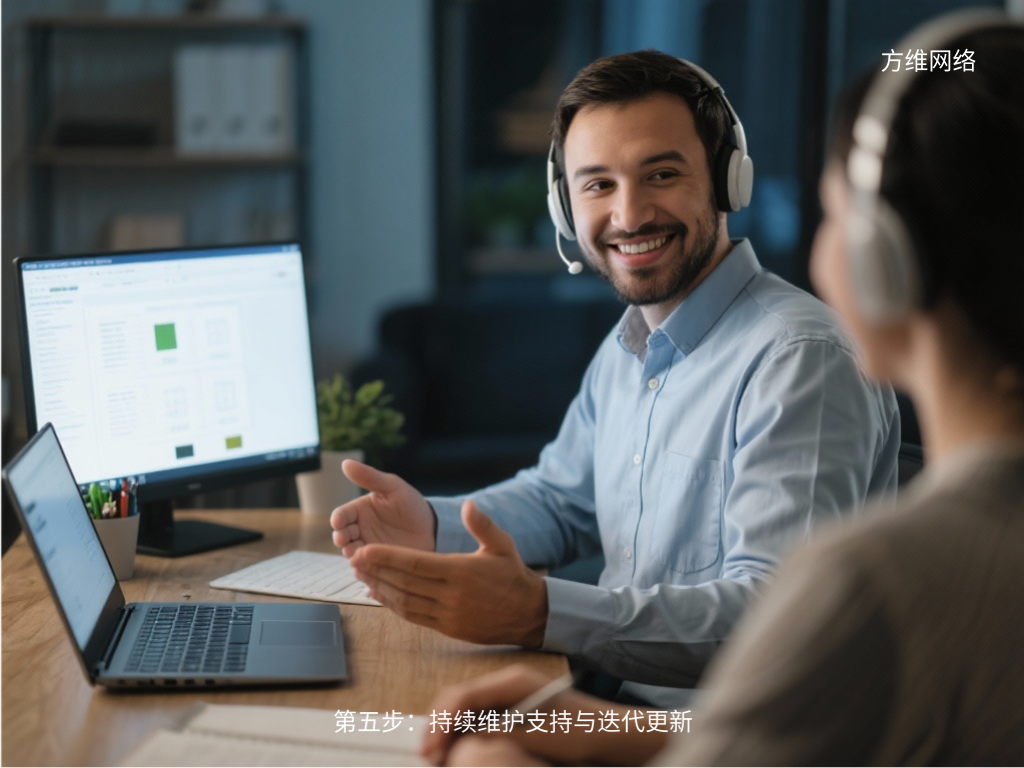 第五步：持續維護支持與迭代更新