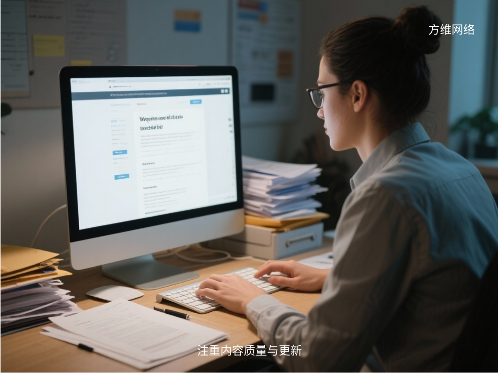 注重內容質量與更新
