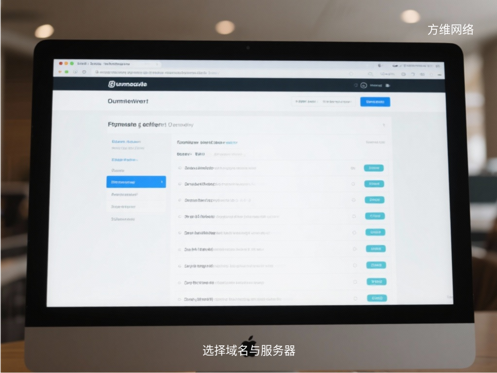 選擇域名與服務器