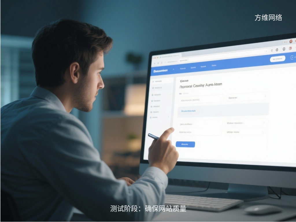 測試階段：確保網站質量