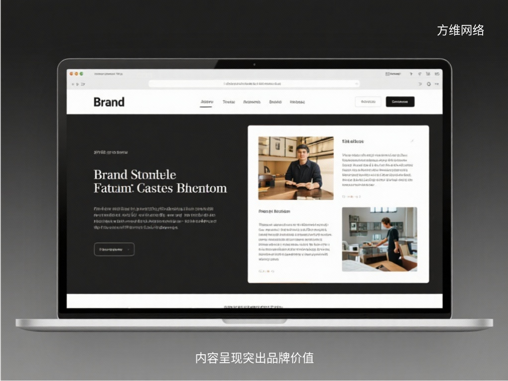 內容呈現突出品牌價值