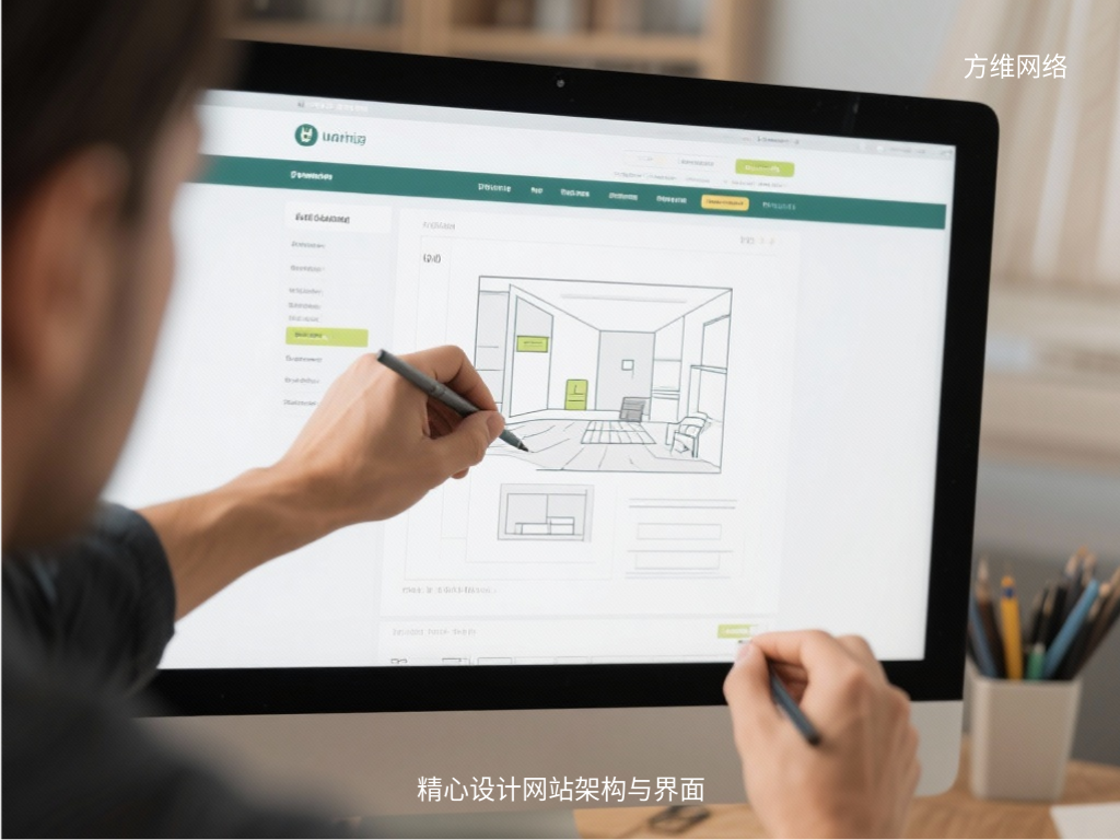 精心設計網站架構與界面