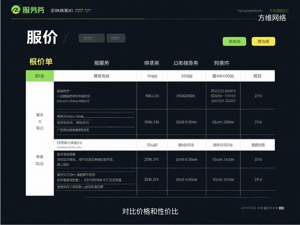 對比價格和性價比